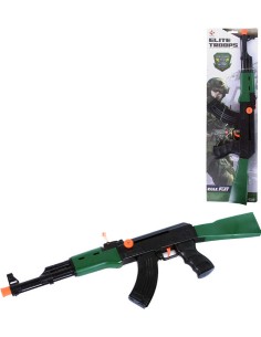 Samopal vojenský 37cm dětská zbraň plastová na setrvačník