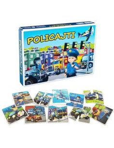 HYDRODATA Hra Policajti 3 logické hry 3v1 *SPOLEČENSKÉ HRY*