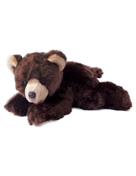 PLYŠ Medvěd hnědý ležící 32cm Eco-Friendly *PLYŠOVÉ HRAČKY*