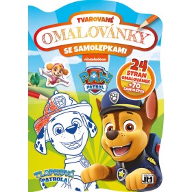 JIRI MODELS Omalovánky tvarované + samolepky II. Tlapková Patrola