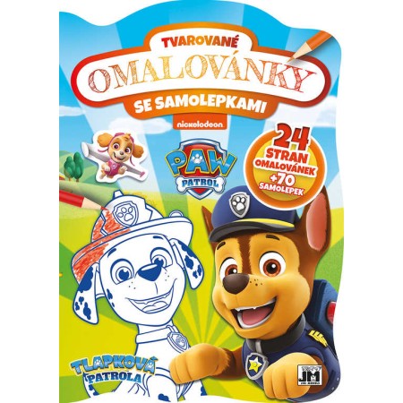 JIRI MODELS Omalovánky tvarované + samolepky II. Tlapková Patrola