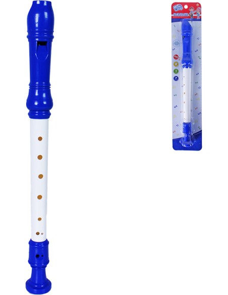 Flétna dětská plastová 33cm na blistru *HUDEBNÍ NÁSTROJE*