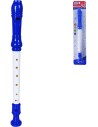 Flétna dětská plastová 33cm na blistru *HUDEBNÍ NÁSTROJE*
