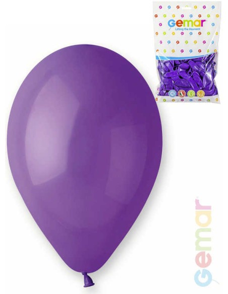 GEMAR Balónek nafukovací 26cm Pastelový FIALOVÝ 1ks