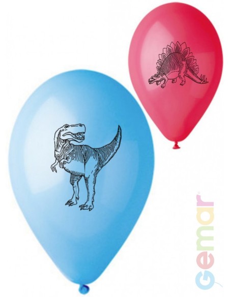 GEMAR Balónek nafukovací 26cm Pastelový potisk DINO různé barvy 1ks