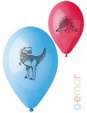 GEMAR Balónek nafukovací 26cm Pastelový potisk DINO různé barvy 1ks