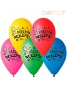 GEMAR Balónek nafukovací 26cm potisk VŠECHNO NEJLEPŠÍ různé barvy 1ks