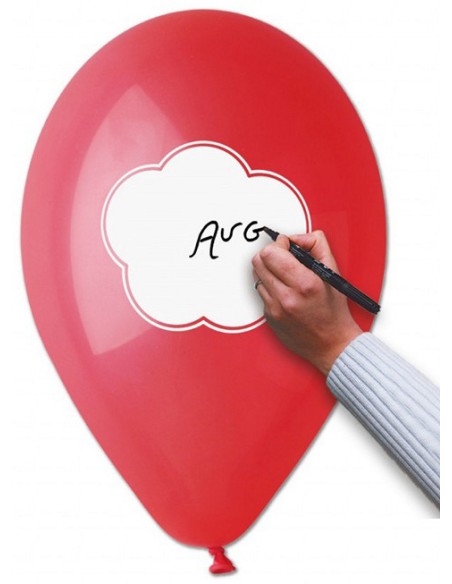 GEMAR Balónek nafukovací 30cm mráček NAPIŠ VZKAZ různé barvy 1ks