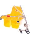 MAD Baby houpačka žlutá závěsná skořepina s klaksonem pro miminko