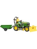 BRUDER 62104 Malotraktor John Deere X949 set s vlečkou a figurkou s doplňky