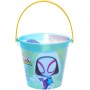 Pískový set Spiderman kyblík transparentní se sítkem a 2 nástroji