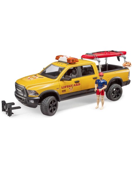 BRUDER 02506 Auto RAM 2500 Power Wagon pobřežní stráž na baterie Světlo Zvuk