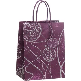 Taška dárková vánoční 18x23cm papírová DeLuxe Eco Friendly