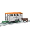 BRUDER 02227 (2227) Auto přepravník na zvířata set s figurkou kráva model 1:16 plast
