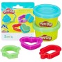HASBRO PLAY-DOH Modelína set 2 kelímky + 3 vykrajovátka 4 druhy