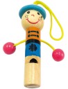 BINO DŘEVO Píšťalka dětská panáček 5 druhů *DŘEVĚNÉ HRAČKY*