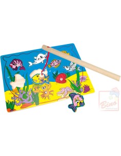 BINO DŘEVO Puzzle magnetické akvárium * DŘEVĚNÉ HRAČKY *