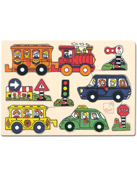 BINO DŘEVO Puzzle doprava * DŘEVĚNÉ HRAČKY *