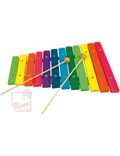 BINO DŘEVO Xylofon 12 tonů * DŘEVĚNÉ HRAČKY *