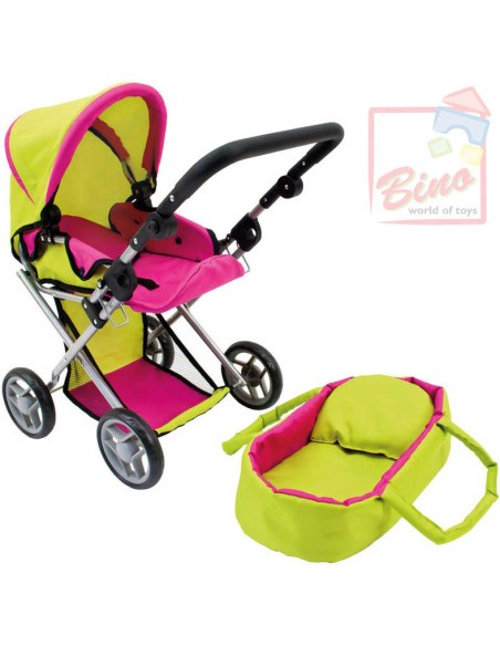 BINO Kočárek Paula s nosítkem pro panenky