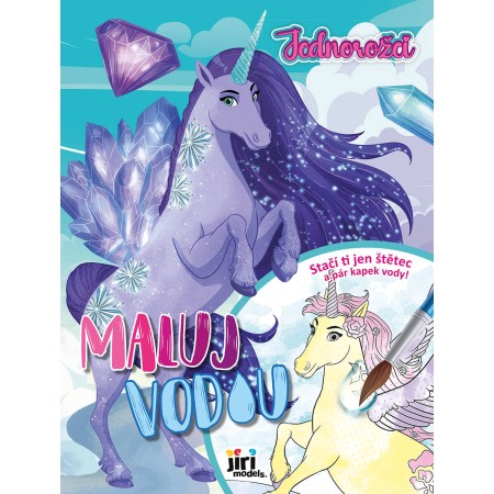 JIRI MODELS Maluj vodou A4 Jednorožci omalovánky