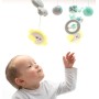 Kolotoč baby nad postýlku s projektorem 2v1 na baterie Světlo Zvuk pro miminko