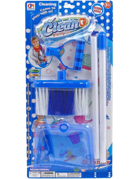 Malá uklízečka dětský set smetáček + lopatka na kartě plast