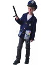 KARNEVAL Šaty policista vel.M (120-130 cm) 5-9 let KOSTÝM