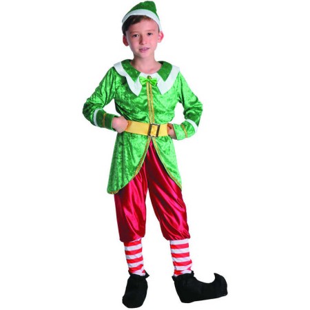 KARNEVAL Šaty Skřítek vel.M pro kluky (120-130cm) 5-9 let *KOSTÝM*