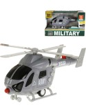 Army helikoptéra plastová na baterie vojenský vrtulník Světlo Zvuk v krabici