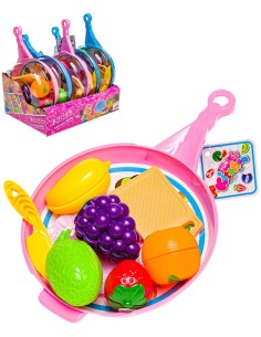 Krájecí ovoce a zelenina kuchyňský set s pánvičkou a doplňky 2 barvy plast