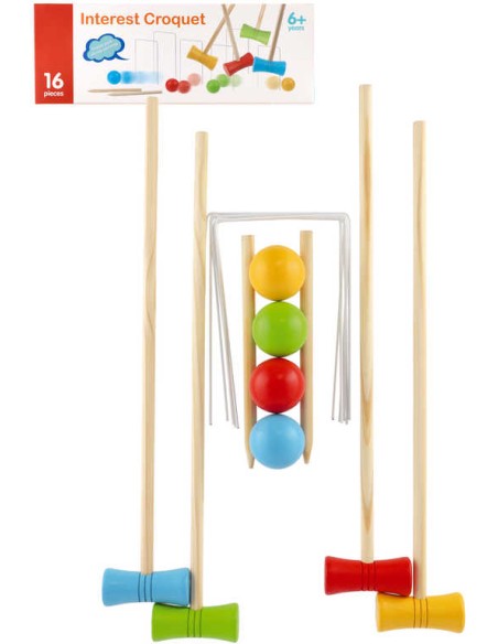 DŘEVO Hra Kroket v krabici *SPOLEČENSKÉ HRY*