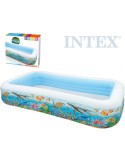 INTEX Bazén rodinný obdelník nafukovací 305x56x183cm mořský svět 58485