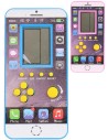 Hra digitální tetris Brick Game elektronická smartphone na baterie 4 barvy Zvuk