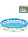 BESTWAY Bazén dětský nafukovací 3 komory korál 122x25cm kulatý 51009