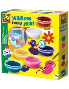 SES CREATIVE Barvy na malování okenních obrázků kreativní set v krabici