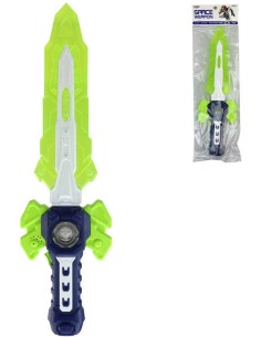 Meč dětský světelný 49cm na baterie v sáčku plast Světlo Zvuk