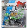 Motorka závodní k sestavení 18cm 3 barvy na kartě plast