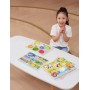 VIGA DŘEVO Vkládačka baby puzzle vkládací na desce doprava 7 dílků