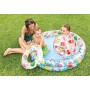 INTEX Set nafukovací bazén 114x25cm s míčem a plavacím kolem do vody 59460