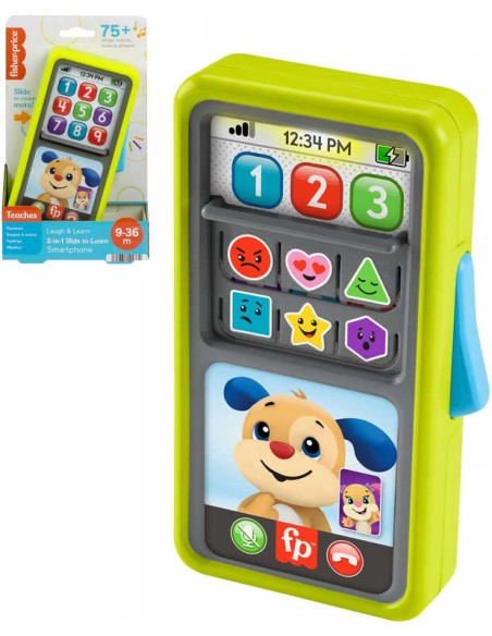 FISHER PRICE Pejskův baby chytrý telefon naučný na baterie Světlo Zvuk