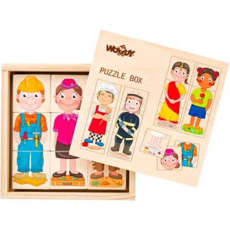 WOODY DŘEVO Puzzle skládačka Lidé a povolání *DŘEVĚNÉ HRAČKY*