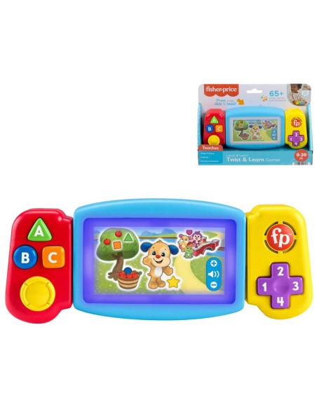 FISHER PRICE Zábavná herní baby konzole naučná na baterie Světlo Zvuk
