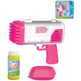 Výrobník bublin Extreme bublifukovač růžová pistole set s náplní 113ml na baterie