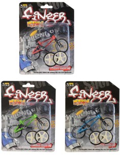 Fingerbike BMX kolo prstové + náhradní kola s doplňky různé barvy kov