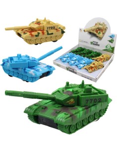 Tank obrněné vozidlo na setrvačník 16cm na baterie Světlo Zvuk 3 barvy