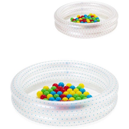 BESTWAY Set baby bazén kruhový nafukovací 91cm se soft míčky 50ks 2 barvy 51141