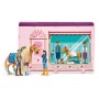 SCHLEICH Butik pro koně herní set koník se 2 figurkami s doplňky plast