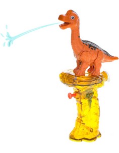 Pistole dětská vodní stříkací brontosaurus 23cm se zásobníkem na vodu plast