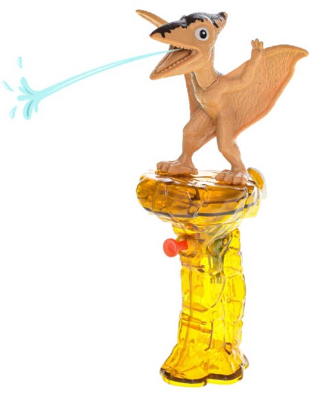 Pistole dětská vodní stříkací pterodaktyl 21cm se zásobníkem na vodu plast